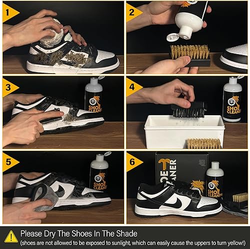 Miniatura 9 de Kit de limpieza de zapatos de 13 onzas, kit de limpieza de zapatos, kit de limpieza de zapatos blancos, kit de limpieza de zapatos para zapatos