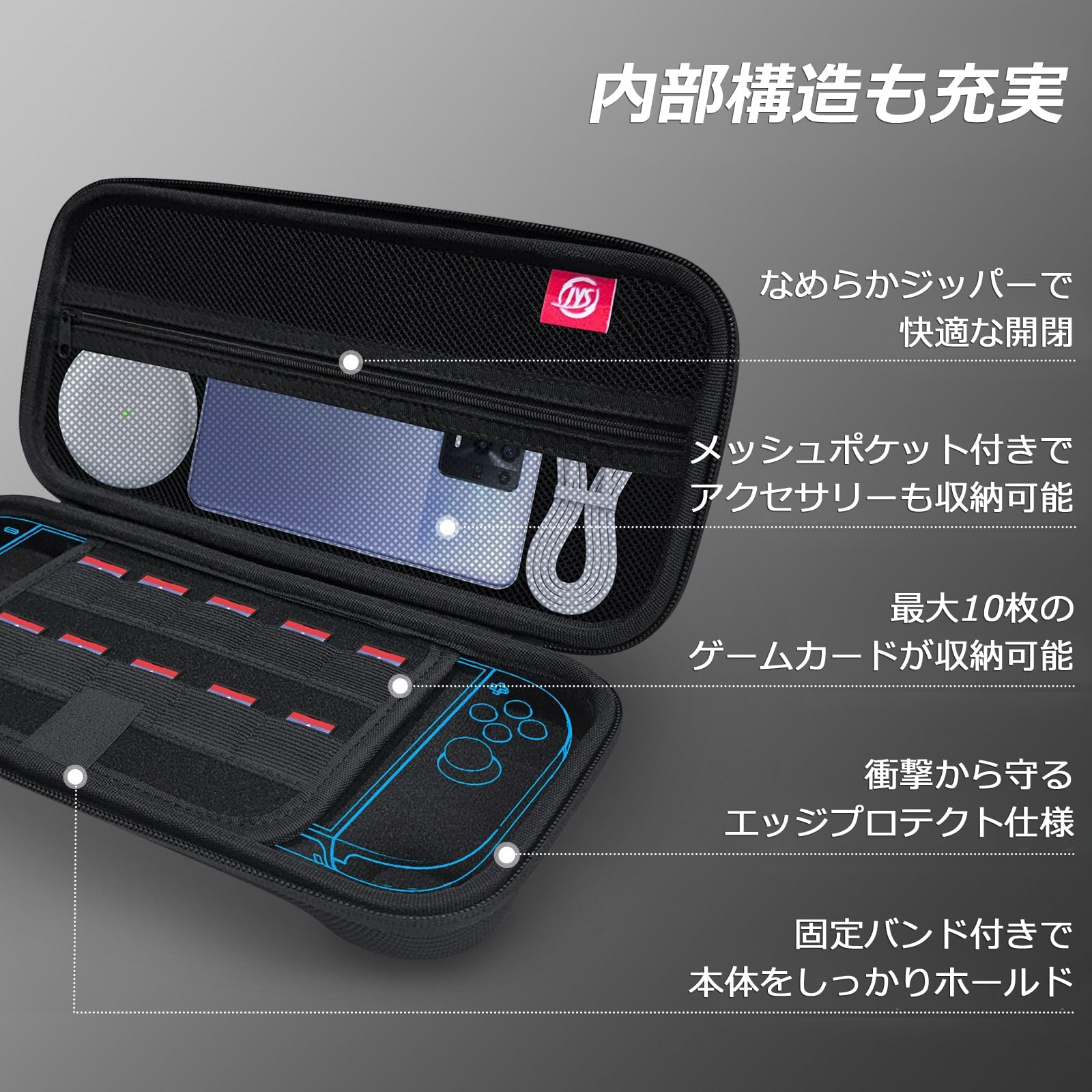 Amazon.co.jp: Nintendo Switch 2 ケース 収納バッグ シンプル