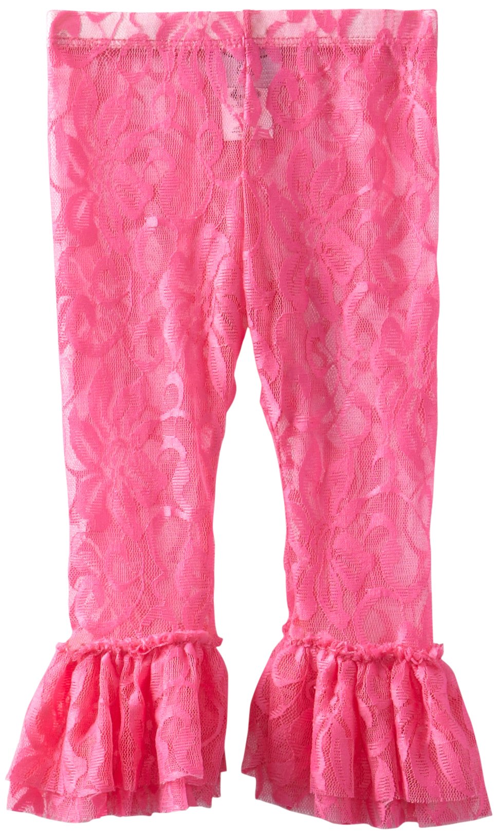 Mud Pie Baby Girls' Lace Legging, Hot Pink, 12 18 Months