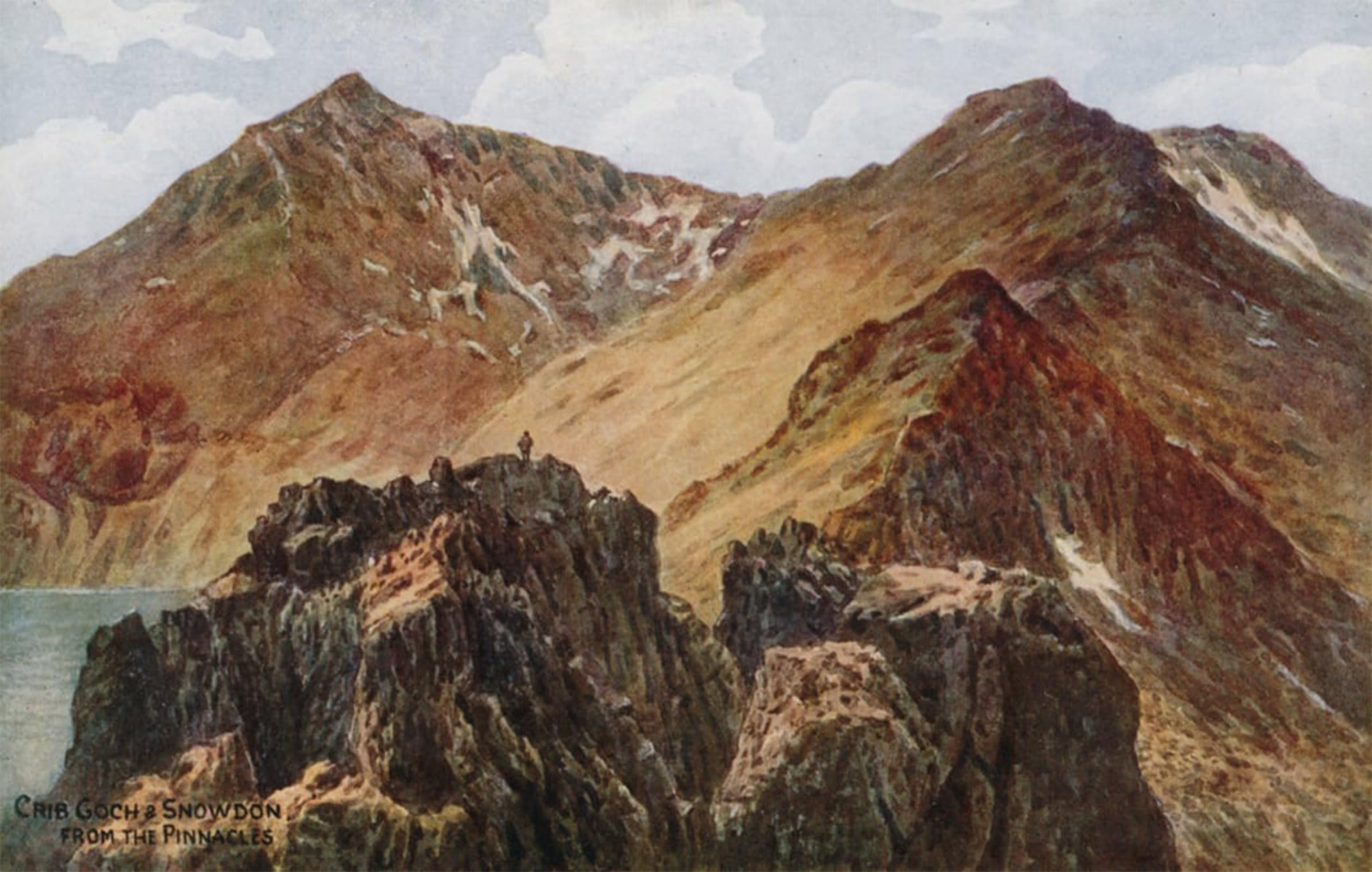 POSTERIIk Famous Animal Posters Vintage Picture Crib Goch and Snowdon From the Pinnacles by Alfred Robert Quinton Modern Wall Decor for Home Decor 60x90cm