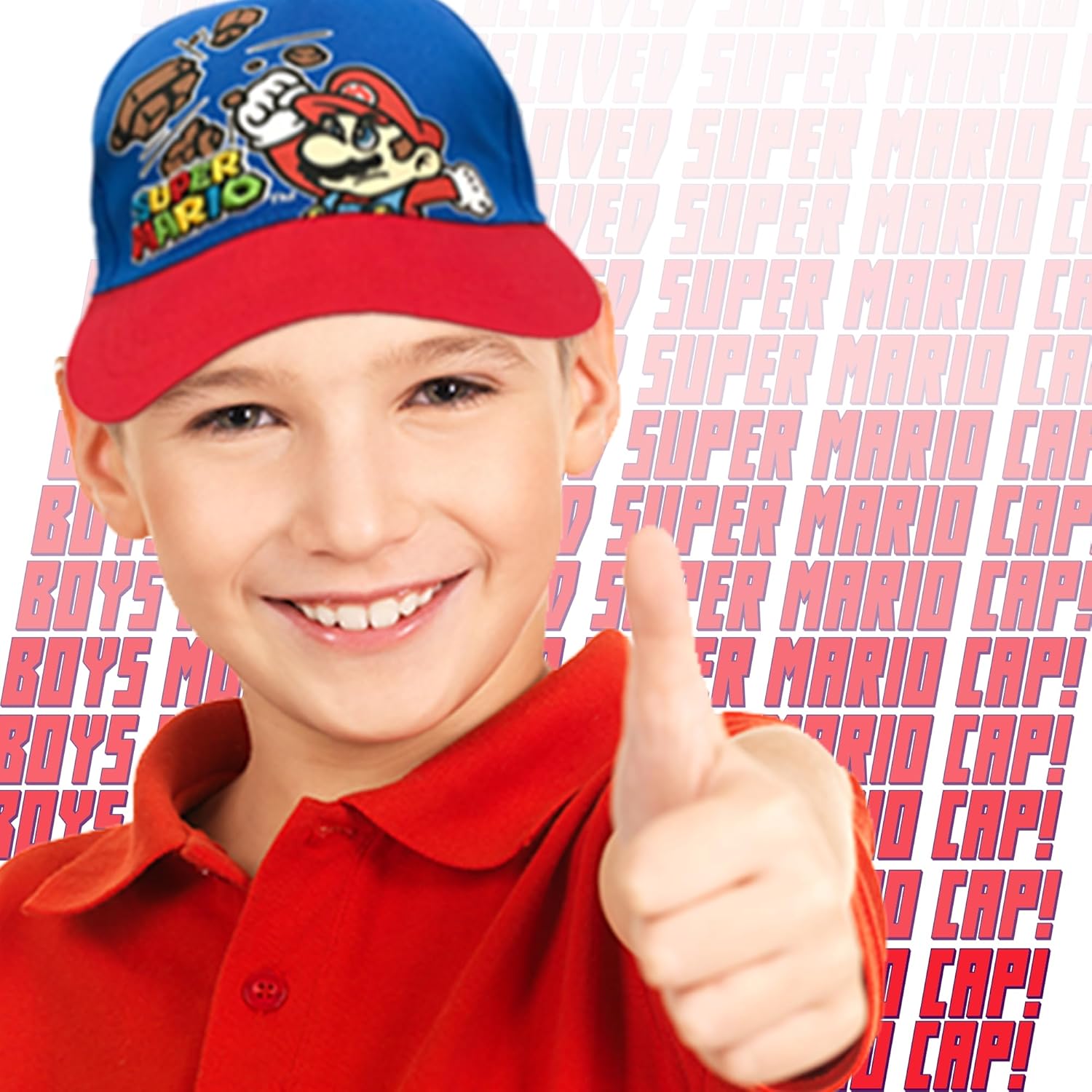 Super Mario Kids Baseball Cap Blue, Age 4-7 Nigeria Ubuy