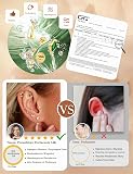 KRFY 16 g / 18G Piercing Tragus stal chirurgiczna, hipoalergiczny, piercing Helix ucho Tragus złoty/srebrny, kolczyk do ust labret, nos, 6/8 mm, dla kobiet i mężczyzn