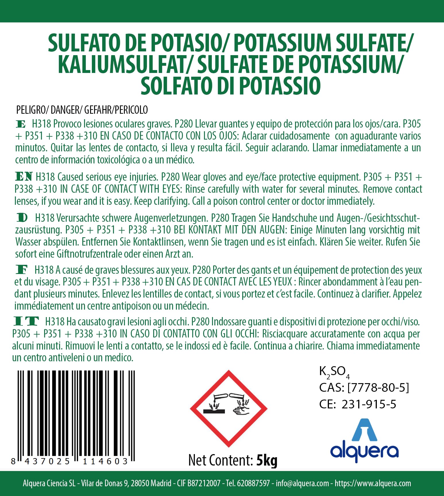 Siarczan Potasu 5kg
