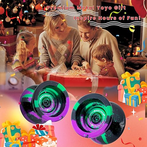 Miniatura 6 de MAGICYOYO Yoyo profesional N11 - Diseño insensible para trucos de adultos, Yoyo adecuado para niños de 8 a 12 años o más, rodamiento sensible de