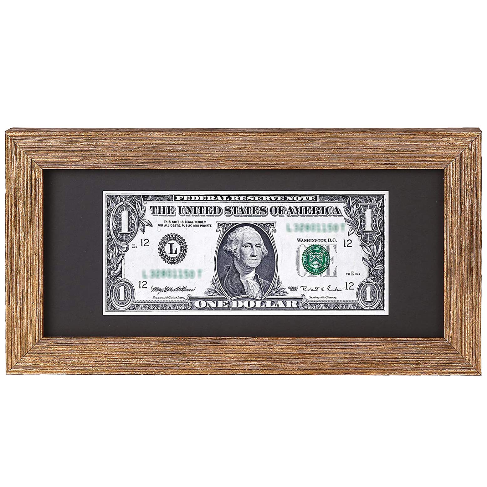 Buy Space Art Deco,Gold Textured Dollar Bill/License Holder Frame in