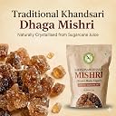 NatureVit Khandsari Dhaga Mishri 400 Gram | Pure Threaded Rock Sugar | Traditional Brown Mishri Candy for Pooja & Wellness gallery image