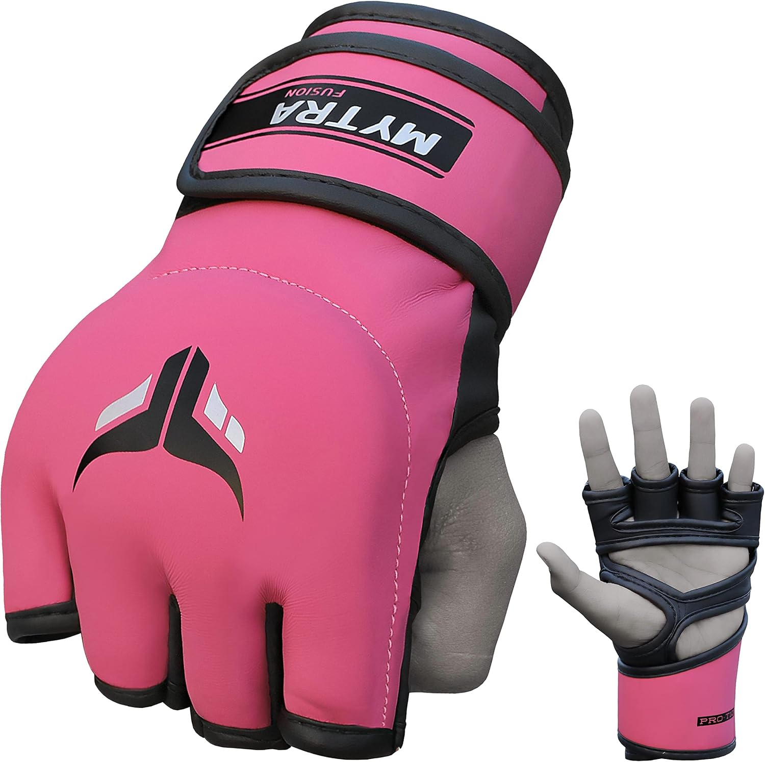 Mytra Fusion MMA Gloves Womens Sparring Gloves for Kickboxing Muay Thai Training Cage Fighting and Mixed Martial Arts Grappling Gloves
