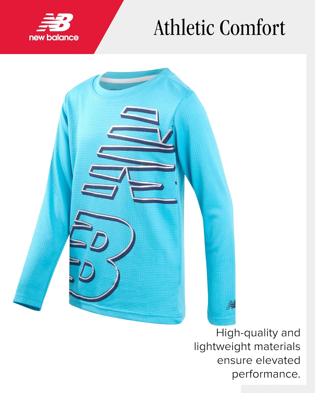 New Balance Boys Tracksuit Set - 3 Piece Waffle Knit Long Sleeve Thermal Shirt & Jogger Sweatpants - Athletic Outfit for Boys - Image 4