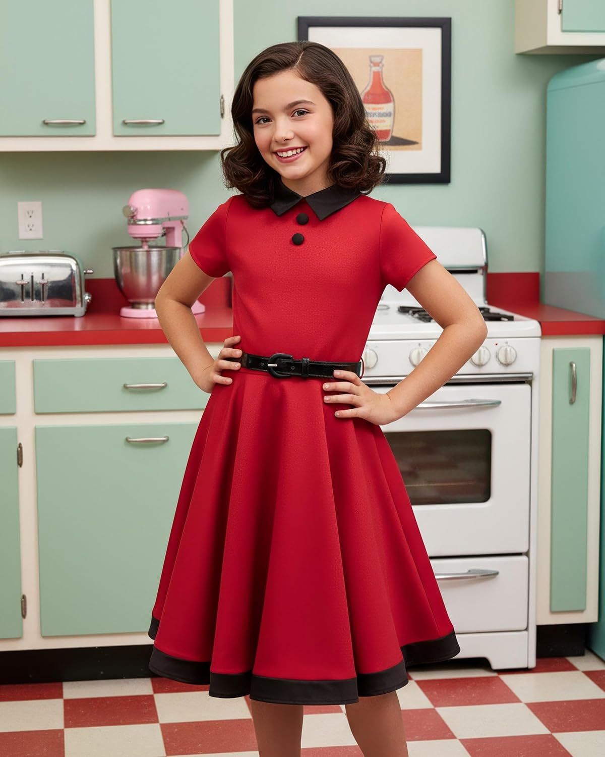 BlackButterfly Kids 'Lucy' Vintage Clarity 50's Girls Dress - Image 3