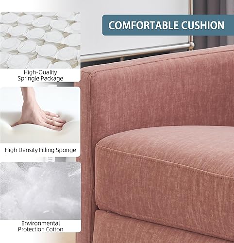 Miniatura 4 de Ketaiyou Silla reclinable giratoria para adultos, silla mecedora para cuarto de bebé, silla mecedora para sala de estar, sillón reclinable de tela