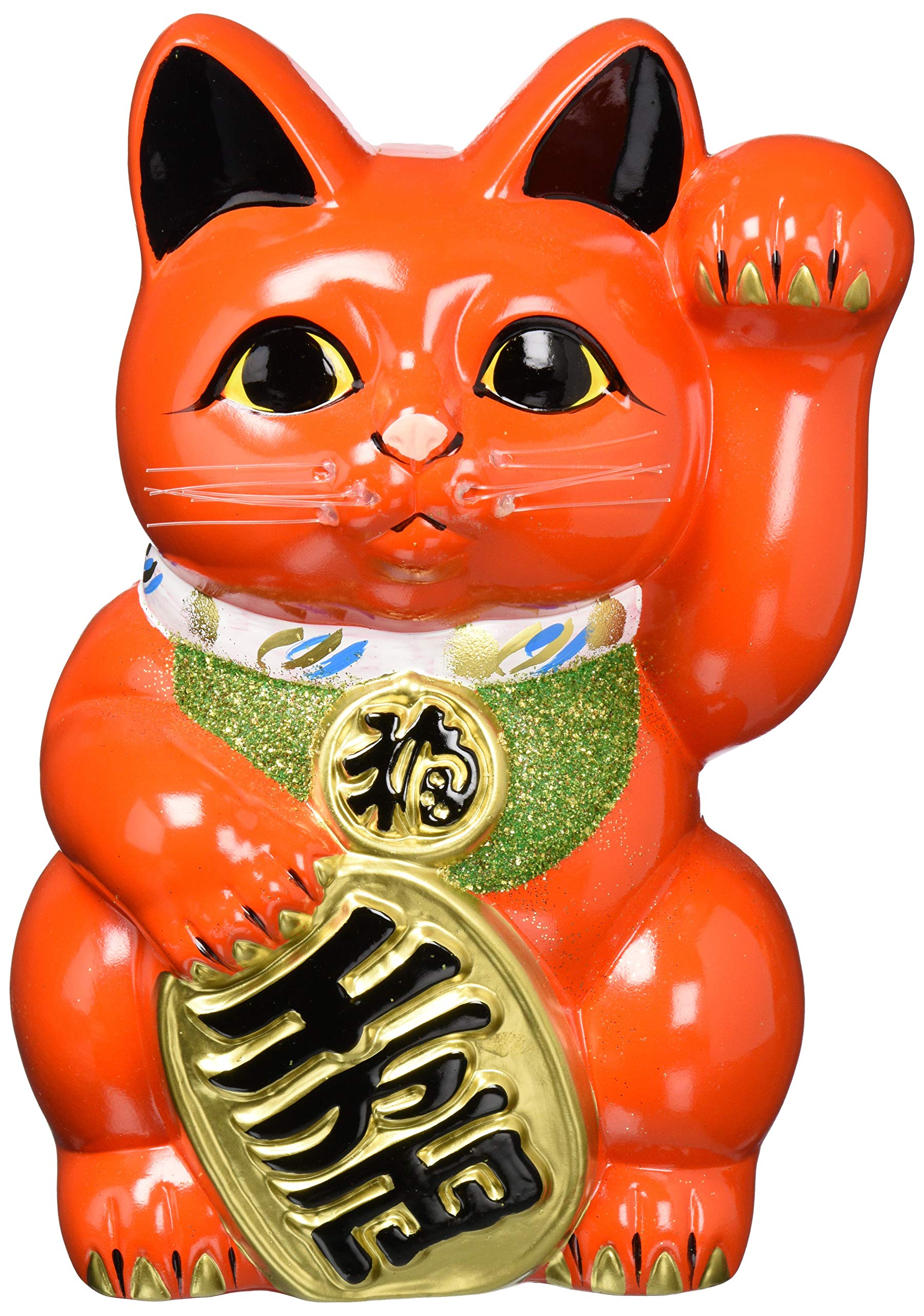 Amazon.co.jp: 常滑焼 急須 8441 梅月 8号 小判猫 左赤 日本製 招福