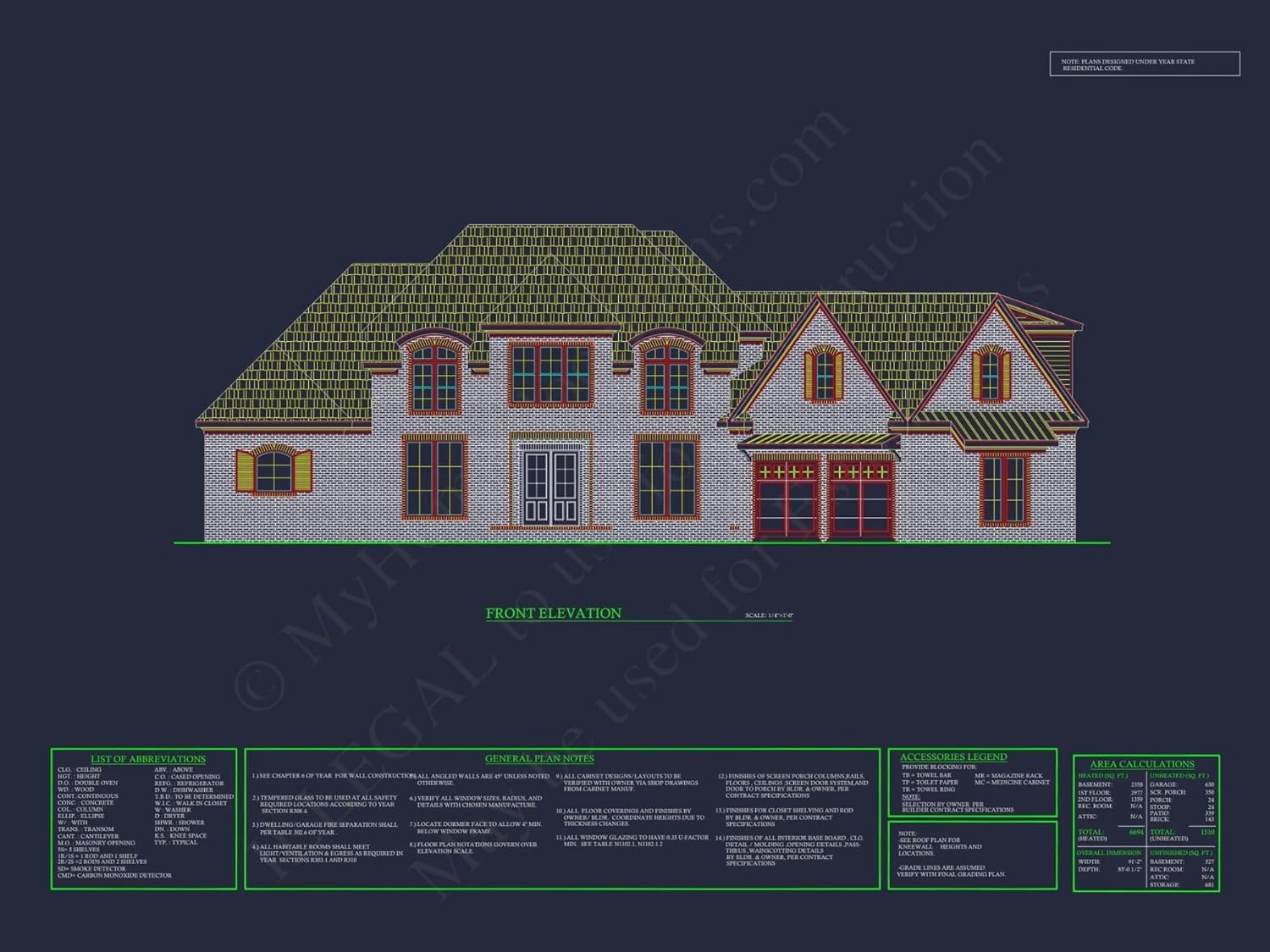 18-1653B HOUSE PLAN - Custom House Plan: 2-Story Designs with Floor and Blueprint Layouts