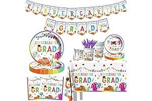 Kindergarten Graduation Party Decorations Tableware 142Pcs White