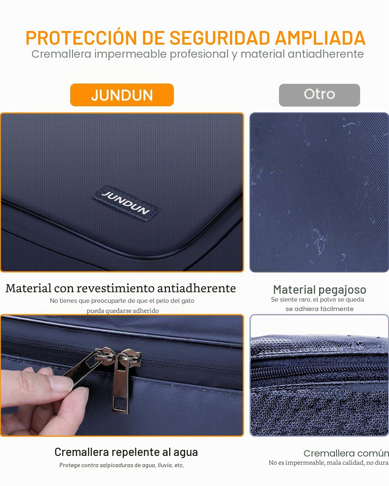 JUNDUN Organizador de documentos, portadocumentos ignífugo con cerradura, caja de almacenamiento de 7 compartimentos, organizador de archivos, portadocumentos portátil para documentos importantes
