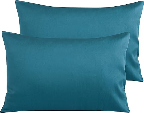 NTBAY funda de almohada de algodón, muy suave y transpirable con cierre de sobre