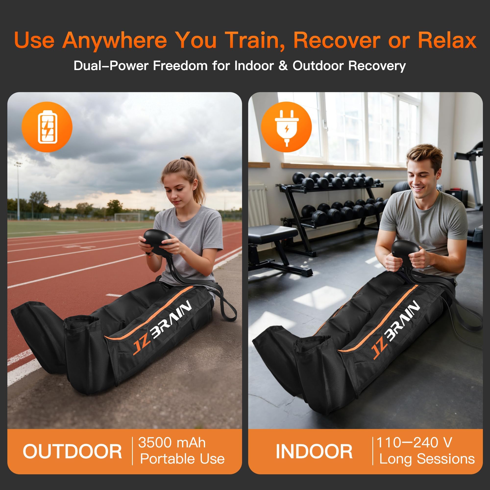 Amazon.com: JZBRAIN Pro Compression Boots for Circulation: Leg