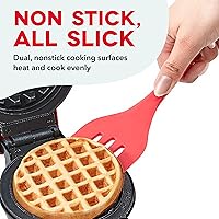Vista 6 de Dash MultiMaker® Mini System - Compact Waffle Maker for Family Breakfasts - Removable Griddle Plates & nonstick surface - 5 Plates - Red