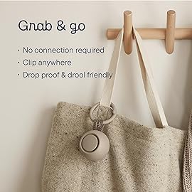 Hatch Go | Portable Sound Machine for Babies and Kids | Sleep Soother | 10 Soothing Sounds | White Noise | Shush | Travel | Registry Gift | Baby Shower | Clips on Stroller | Greige