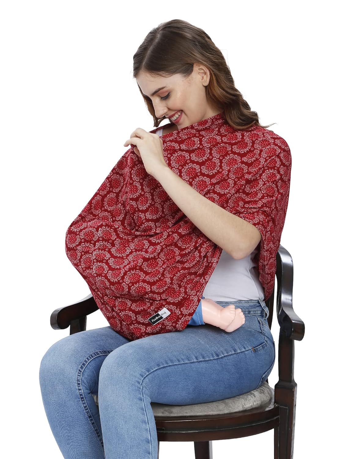 Buy Feather Hug® 360° Premium Nursing cover for breastfeeding Feeding apron for mom, stretchy