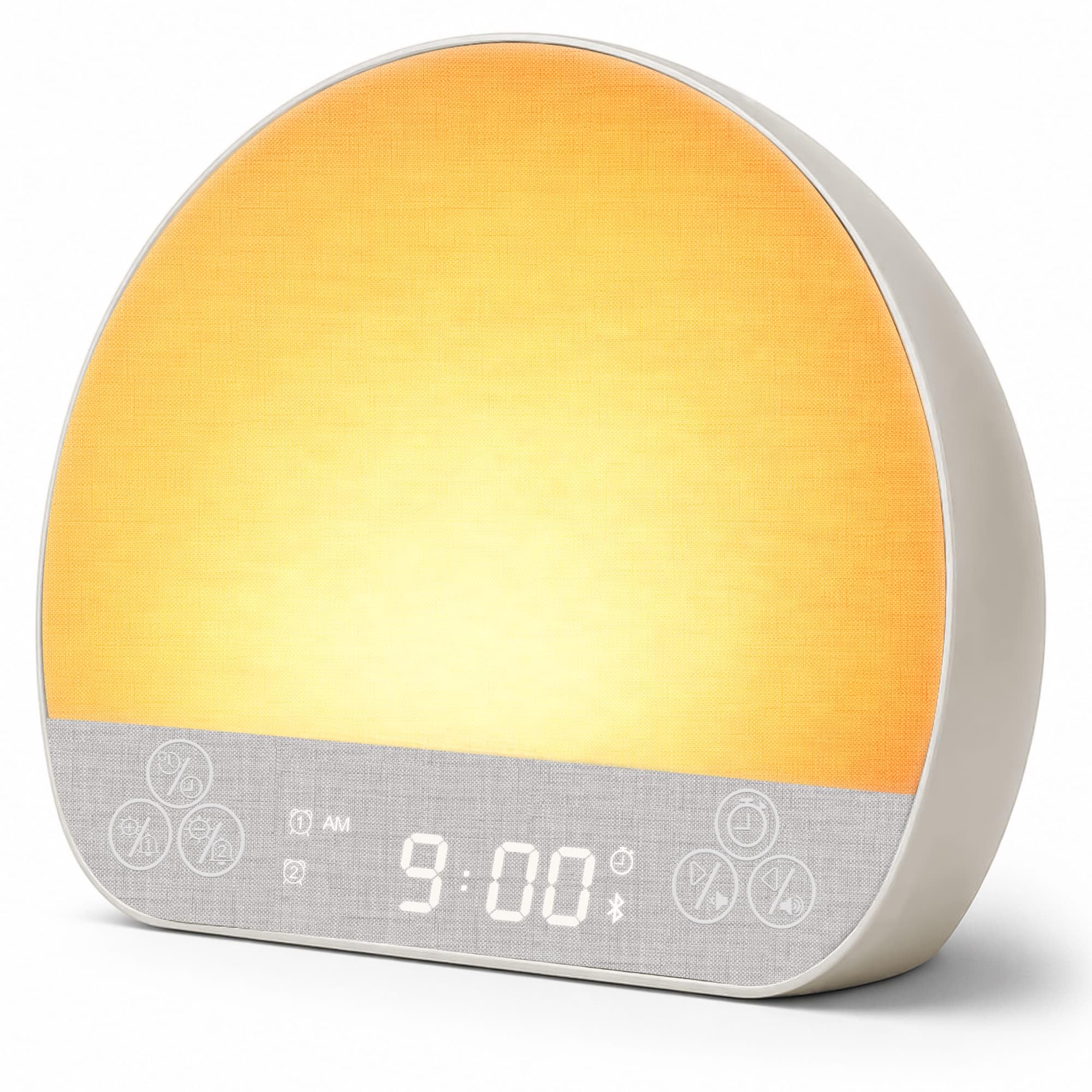 Sunrise Alarm Clock w/ 30Min Wake Up Light & White Noise Machine for Sleep