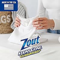 Vista 6 de Zout Spray quitamanchas para lavandería, fórmula triple enzimática que elimina las manchas más duras, fabricado en los Estados Unidos, botellas