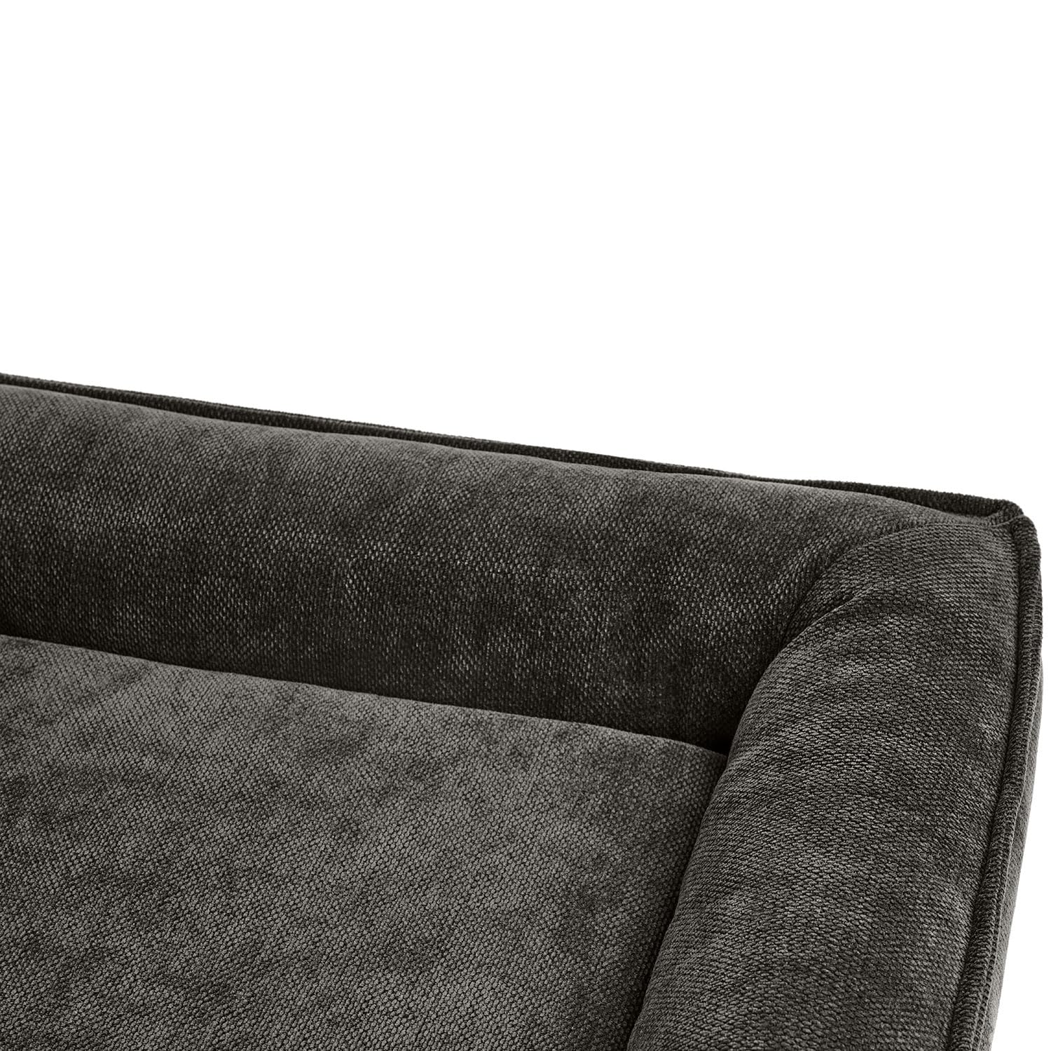 HUNTER Orthopädisches/Ergonomisches Hundebett MELUN, ergonomisches Hundebett mit Memoryschaum, druckentlastend und gelenkschonend, abnehmbarem Bezug, Farbe: anthrazit, Größe: M