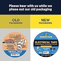 Vista 7 de Black Electrical Tape - Professional Grade - 3/4 inch x 66ft - PVC Vinyl Electrical Insulating Tape for All Weather - U/L Approved - Waterproof