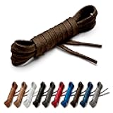 Benchmark Flat Dress Shoe Laces - Waxed Cotton Shoelaces for Boots and Shoes - Choice of Color & Length - 30”, 33” or 36”