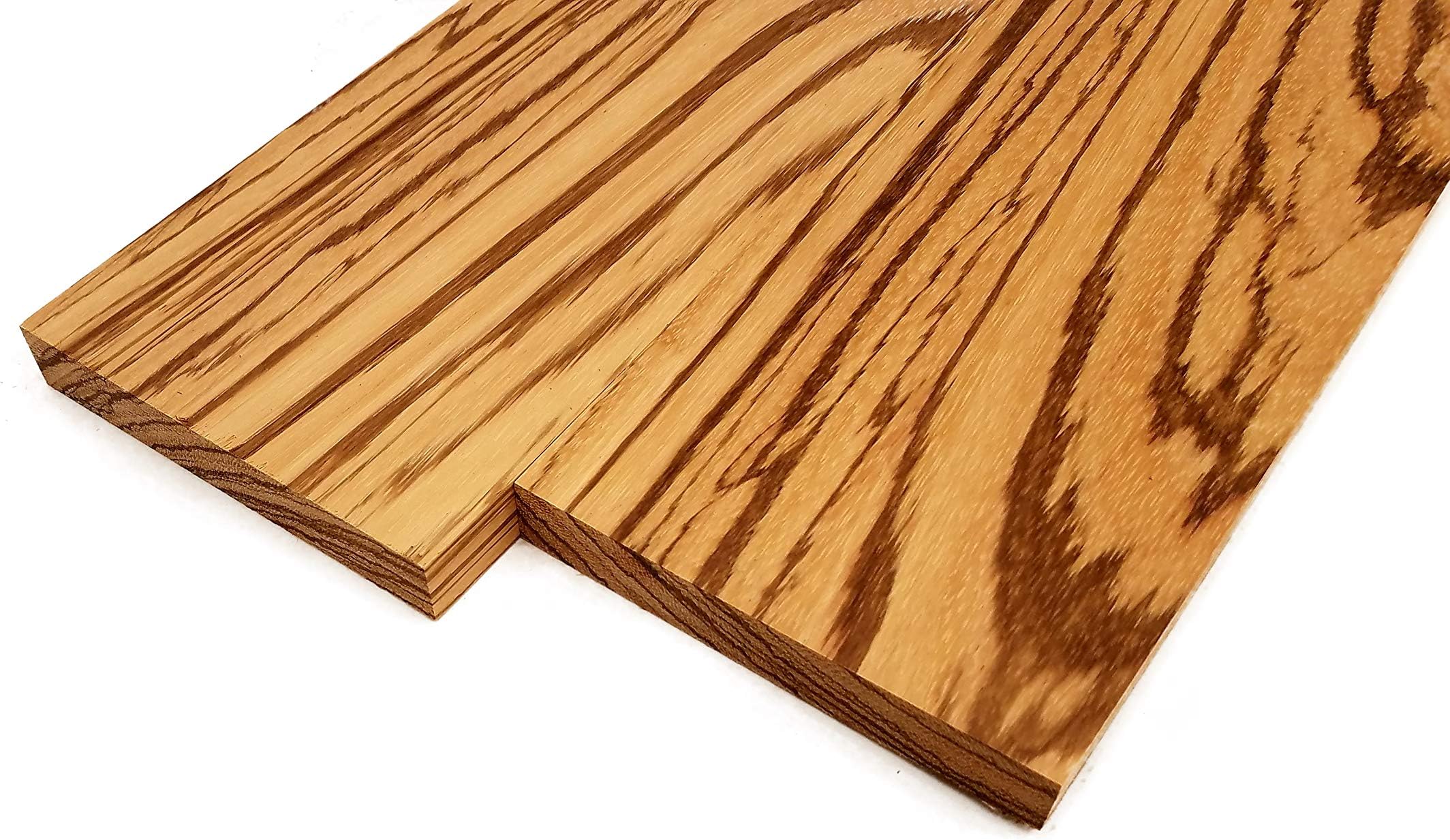 Barrington Hardwoods Zebrawood Lumber Board - 3/4" x 5" (2 Pieces) (3/4" x 5" x 18")
