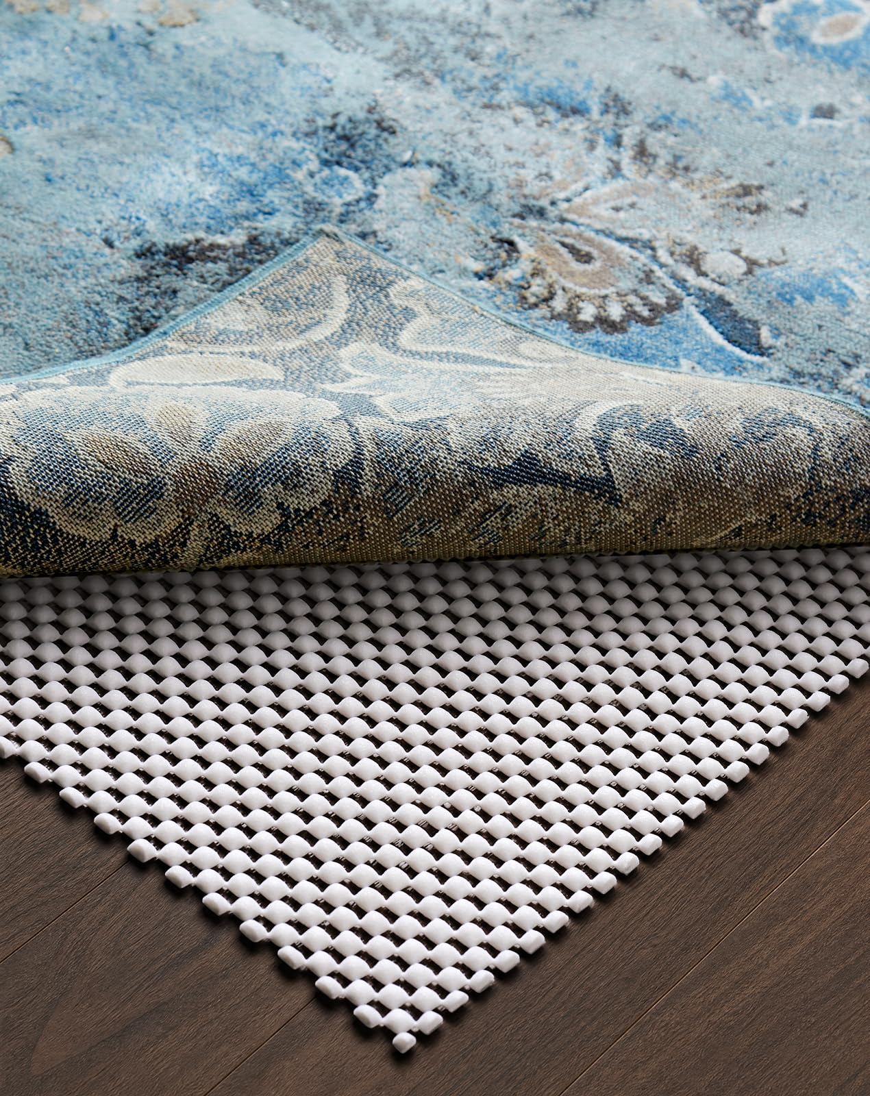 Veken Runner Rug Pad Gripper for Hardwood Floors, Non Slip 2x6 Ft Rug Pads for Area Rugs, Thick Rug Grippers for Tile Floors, Under Carpet Anti Skid Mat, Keep Your Rugs Safe and in Place