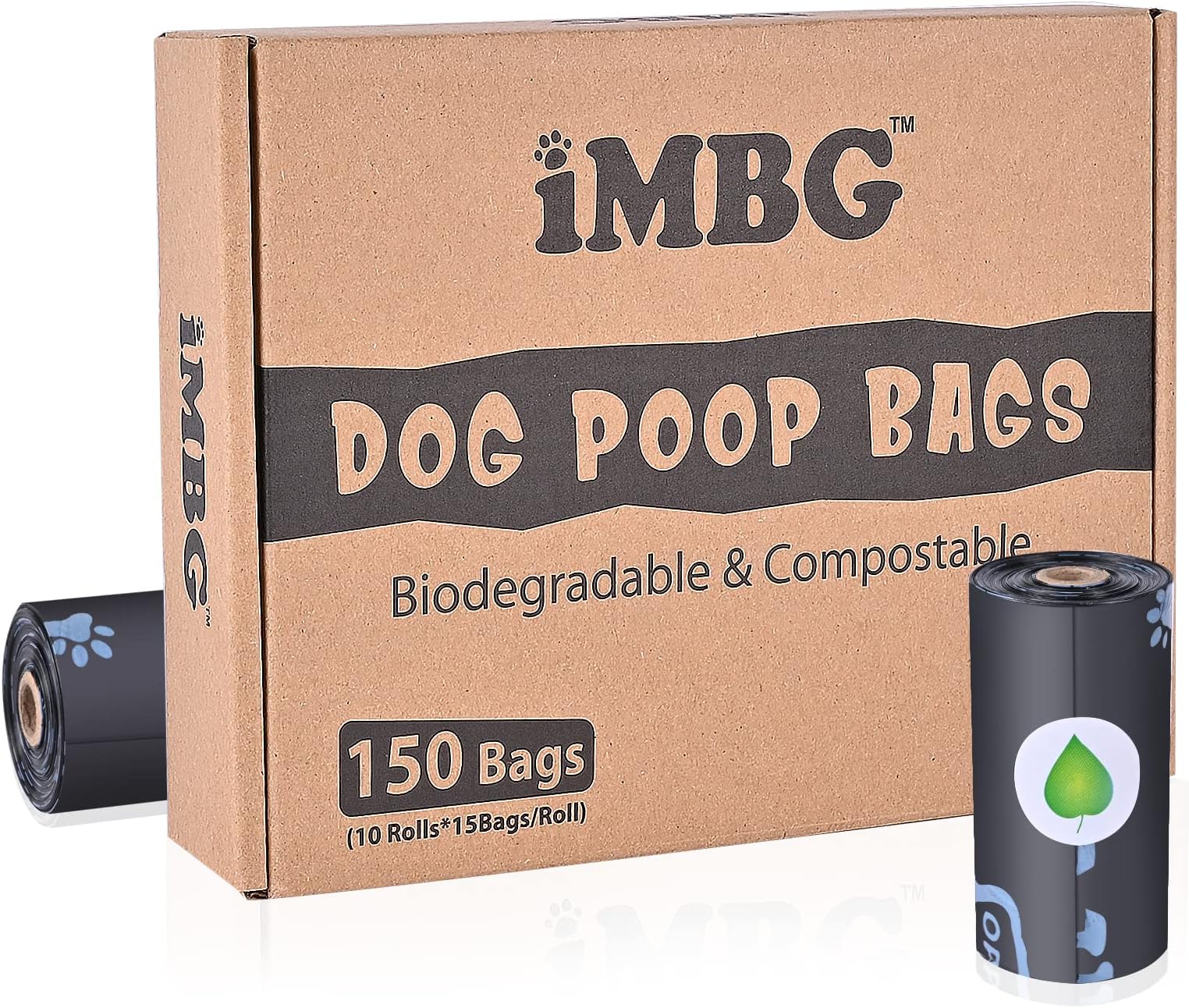 iMBG Dog Poop Bags, 8 Rolls, 120 Counts, 13 x 9 inch Poop Bag Refill Rolls, Lavender-Scented, Extra Thick, Leak Proof, Dog Waste Bag for Dogs and Cats