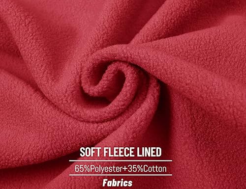 Miniatura 4 de MAGCOMSEN Sudadera de cuello redondo para hombre, de manga larga, informal, cálido, forro polar