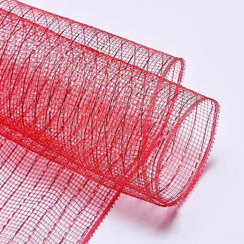 Miniatura 8 de Ribest Nature Deco - Cinta de malla con lámina metálica, 10 pulgadas x 30 pies, para coronas de árbol de Navidad