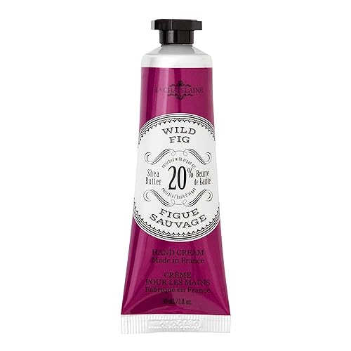 La Chatelaine - Crema de manos 20% manteca de karité, tamaño de viaje 1 oz (30 ml) con aceite de argán orgánico, hidratante, nutritivo, reparador,