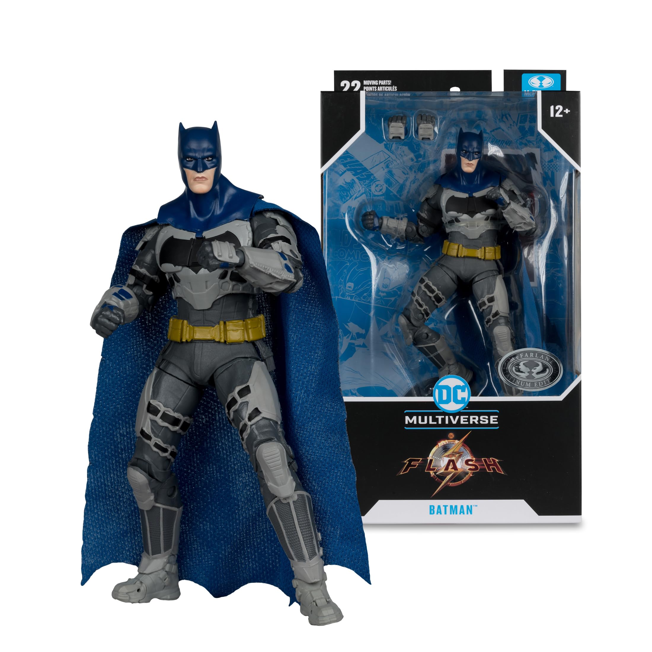 McFarlane DC Multiverse Batman Figure 18 cm The Flash Movie Platinum Edition Blue and Grey Chase, Bizak (64387292)