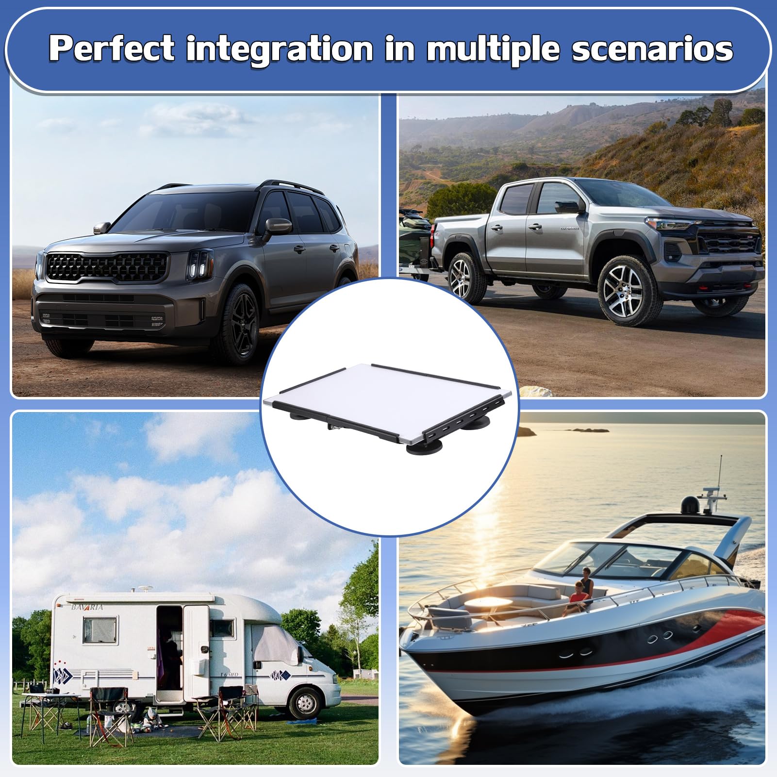 Xyrofta Starlink Gen 3 Flat Car Mount, Magnetic Roof Mount Kit for Starlink Accessories, Anti-Rust Magnet Mounting for RV, Vans, Truck