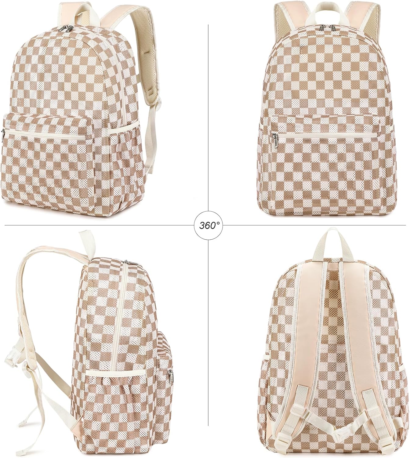 LEDAOU Mesh Backpack for Kids Girls Semi-Transparent Mesh School Backpack Bookbag Lightweight Casual Daypacks - Image 5