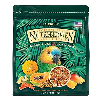 Lafeber Company Tropical Fruit Nutri-Berries for Parrots, 3-Pound