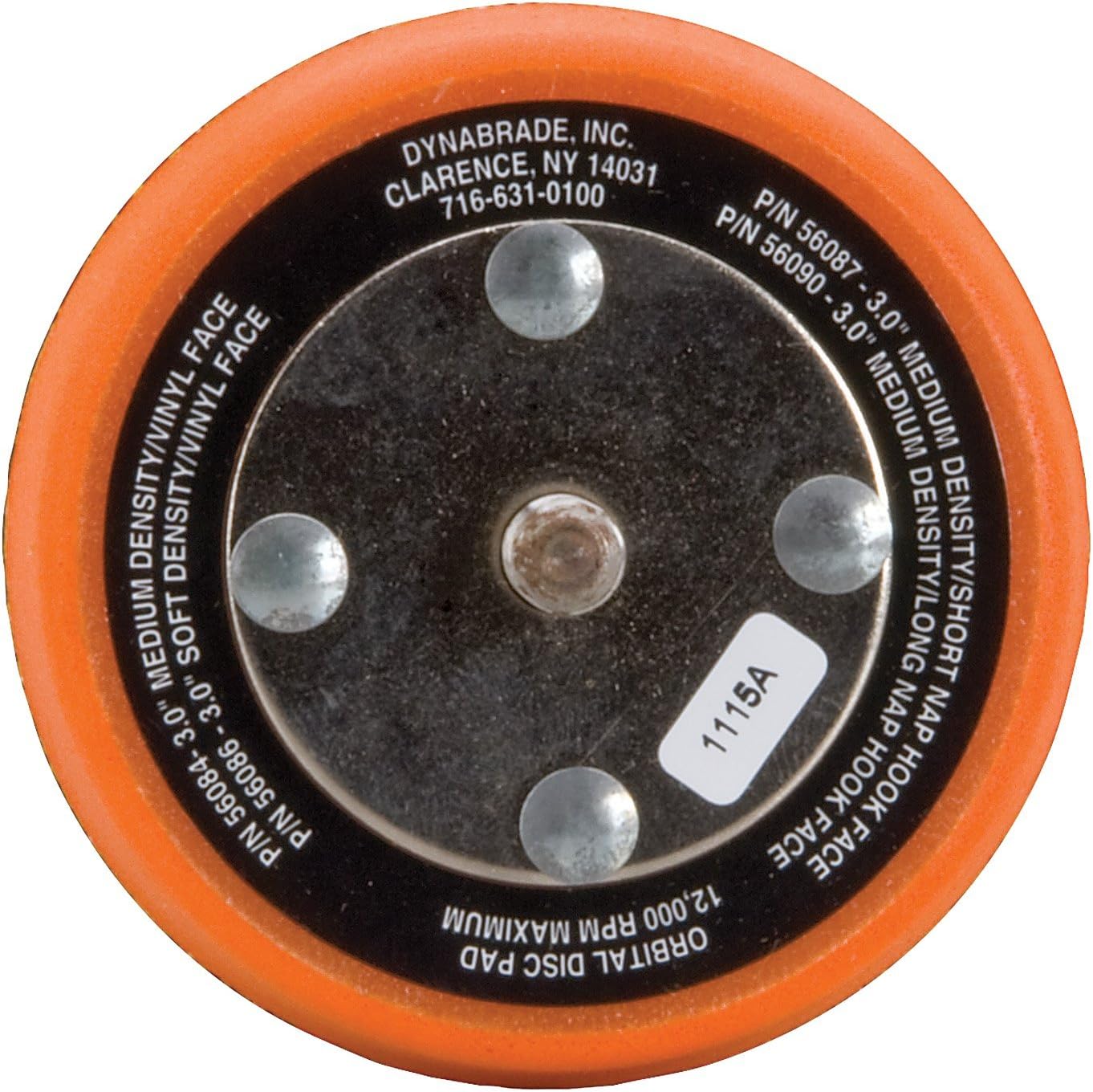 Dynabrade 56090 Non-Vacuum Disc Pad, 3-Inch Diameter