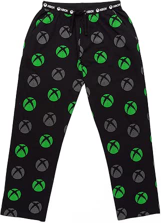 Xbox Lounge Pants Mens Black Game Console Pajamas Trouser Bottoms Pjs