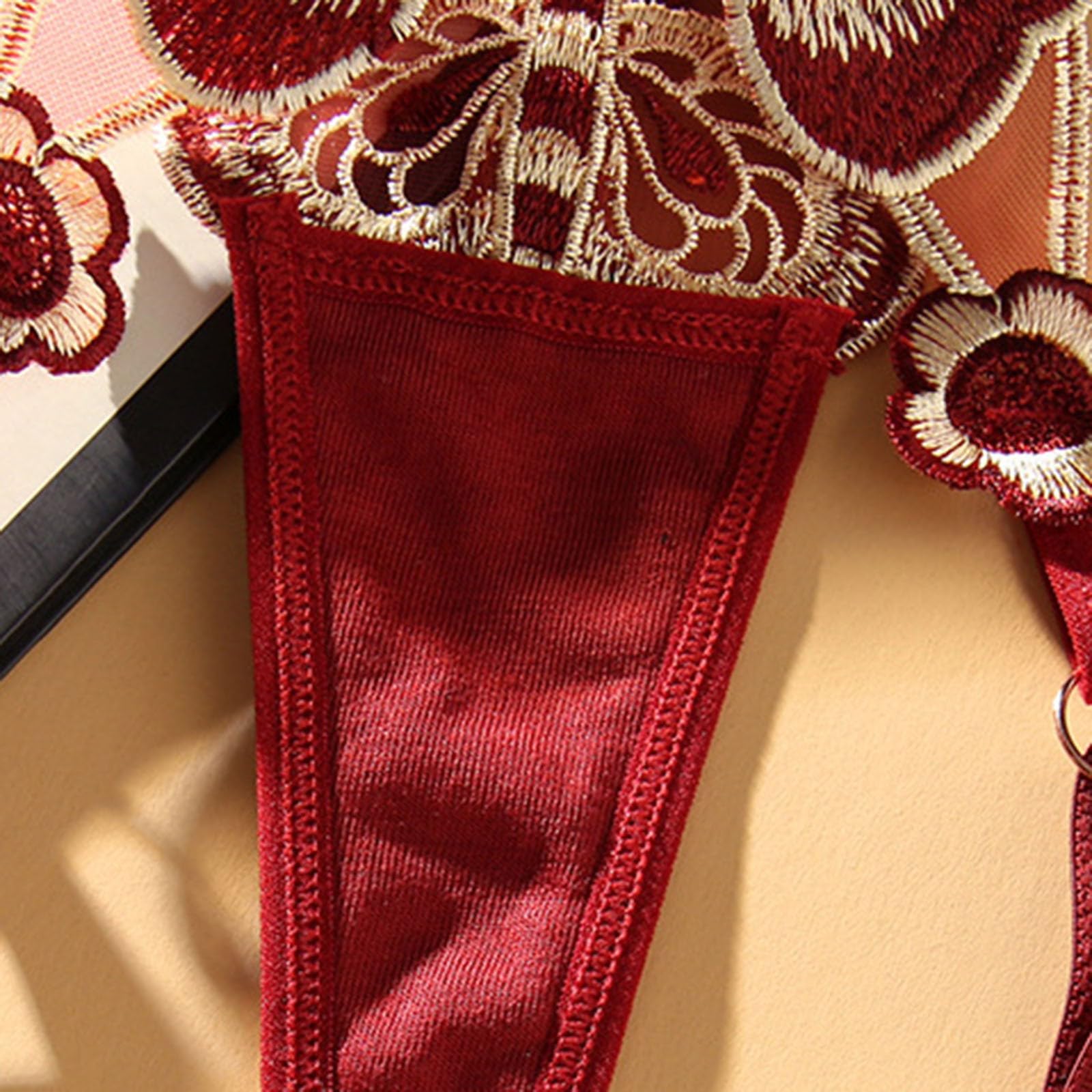 Biancheria intima sexy da uomo, con elefante, in pizzo, sexy, morbida, senza cuciture, per donna