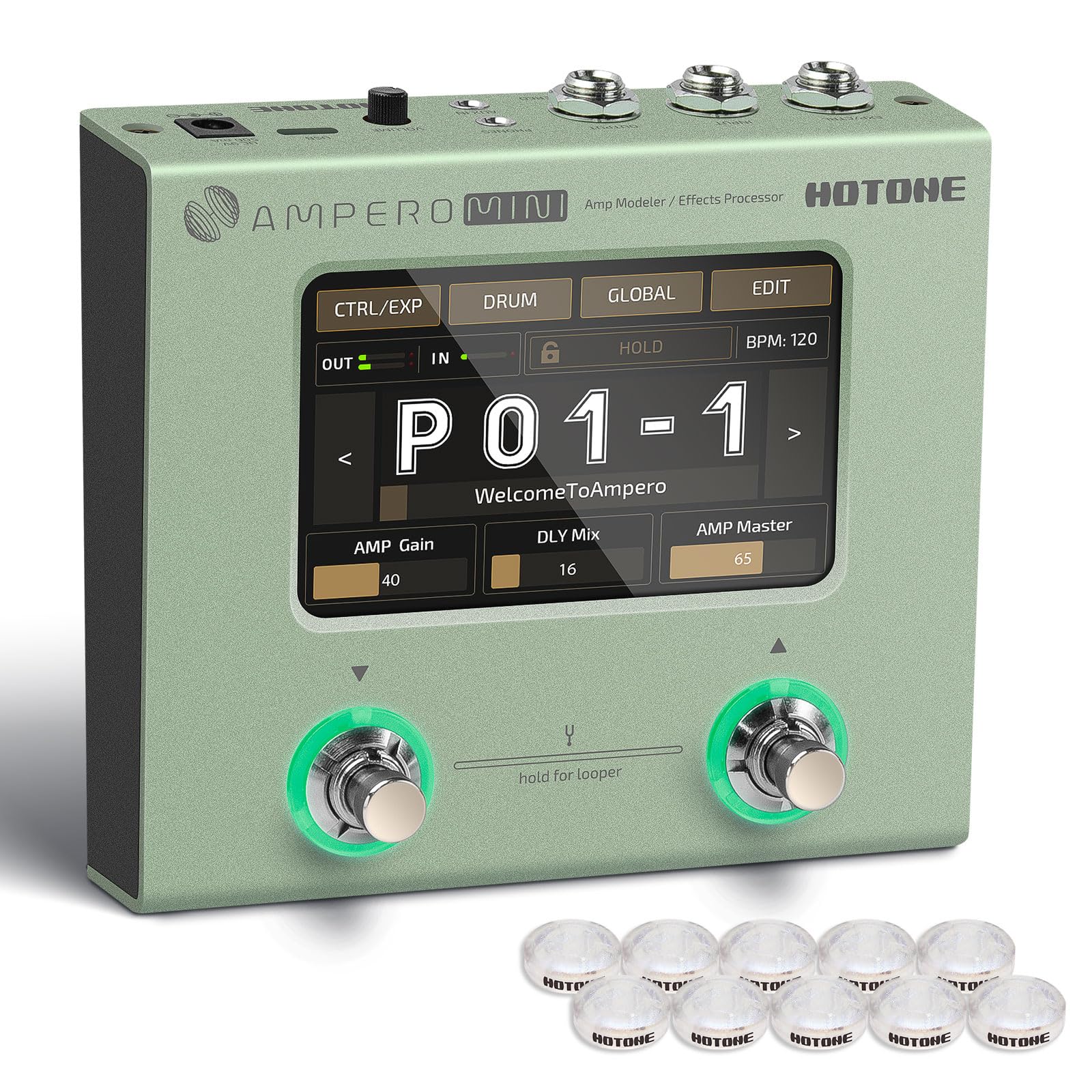 ギター HOTONE AMPERO MINI Amp Modeler Amazon.com: HOTONE Ampero Mini MP50VN - Guitar Multi Effects