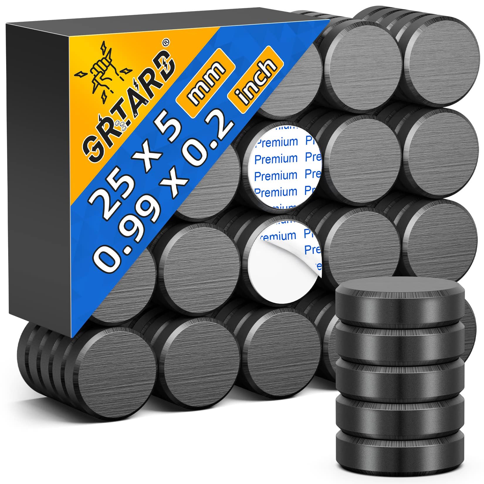 Grtard 50Pack Small Round Ceramic Magnets, 25x3mm Disc Magnets — Amazon image 8
