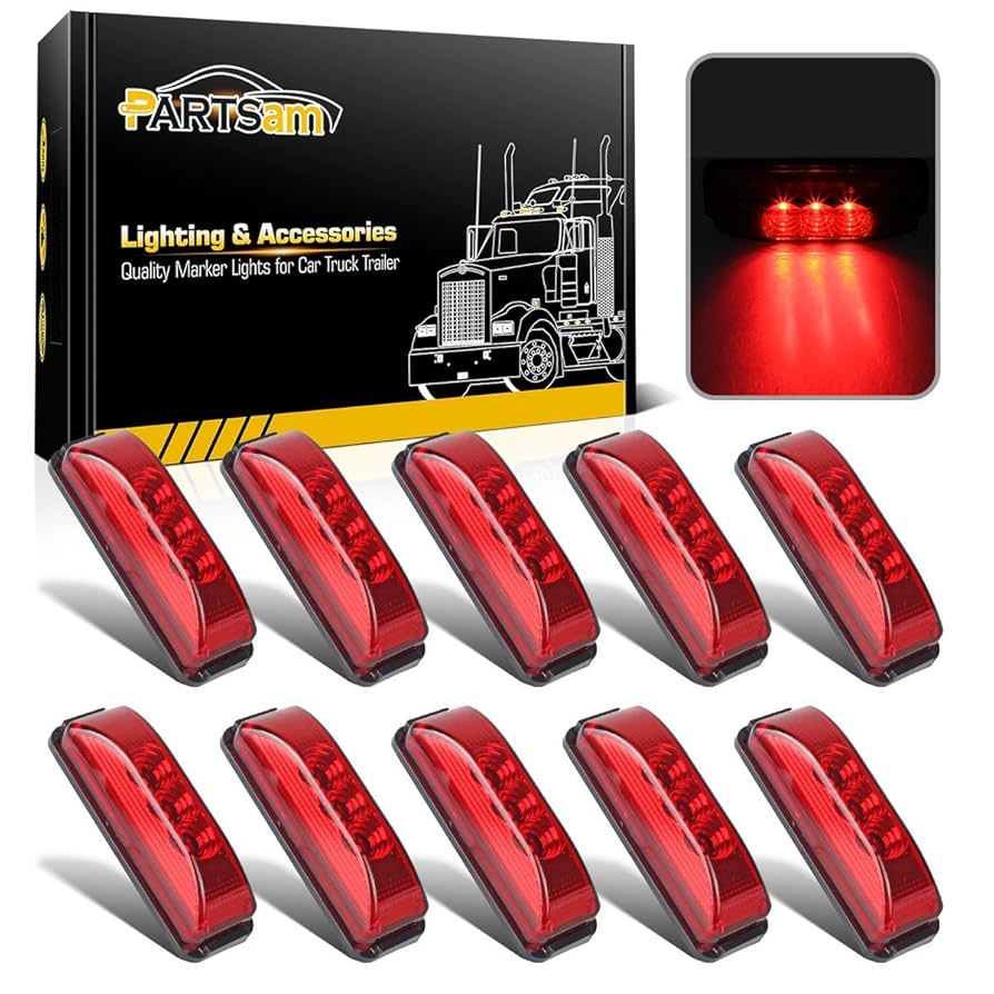 Starlaさん専用 Amazon.co.jp: Partsam 3.9インチ 防水 レッド 3LED サイド