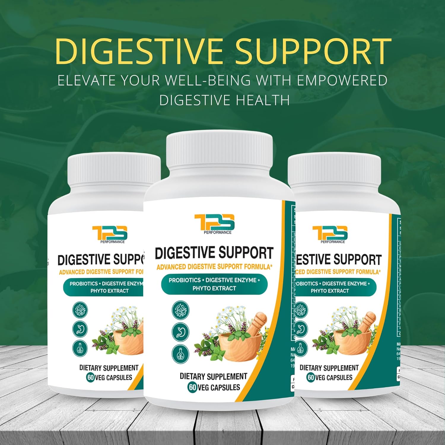 Digestive Support Capsules | Advance Digestive Supports Formula with Probiotics, Digestive Enzyme and Phyto Extract | Gut Health (Pack of 3)