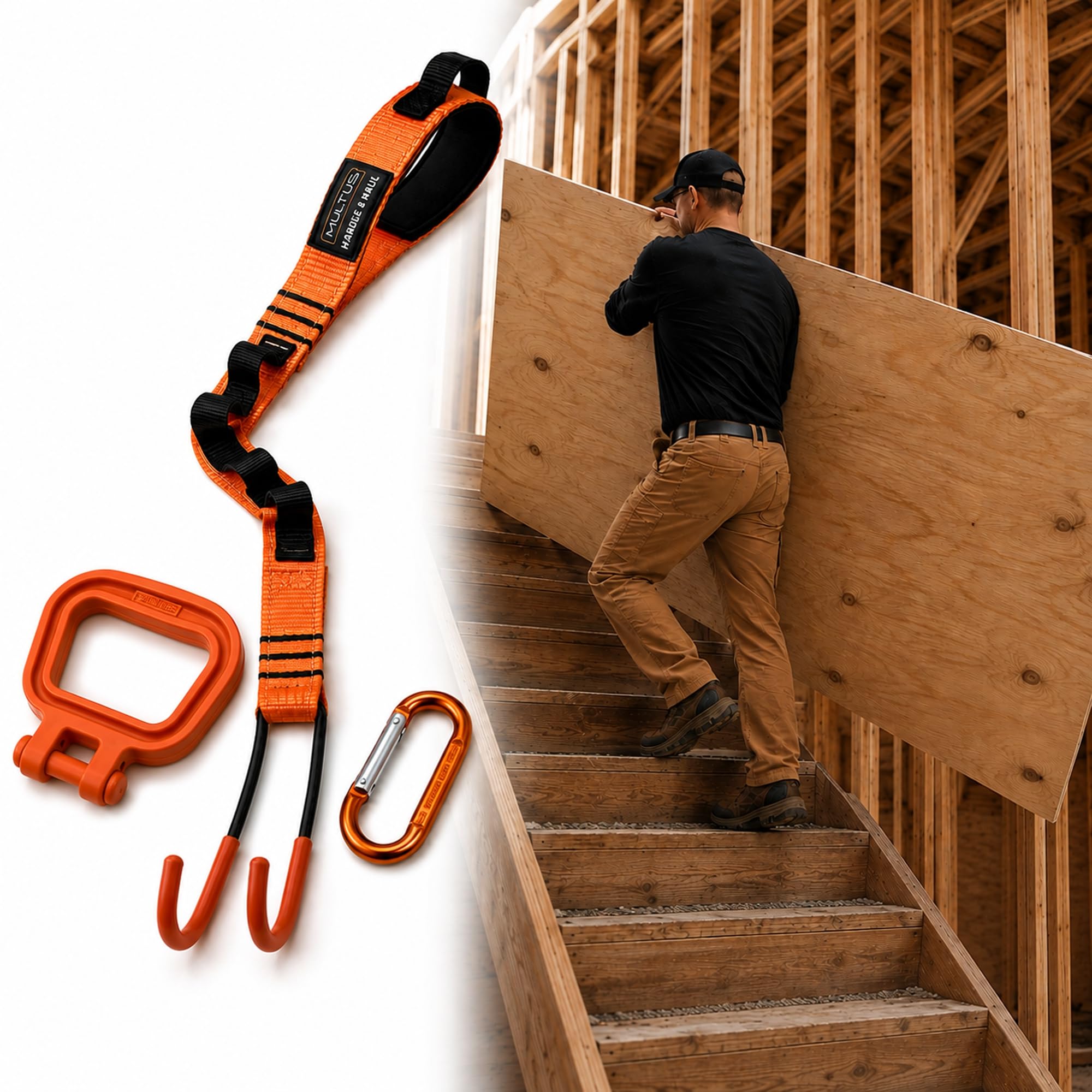 MULTUS Max Mover II Panel Carrier - Drywall & Plywood Carrie -1