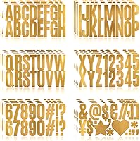 Vista 21 de 500 piezas de 10 hojas de calcomanías de letras, calcomanías de números de buzón de vinilo autoadhesivas impermeables, calcomanías de números