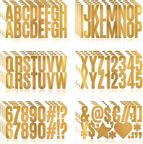 Vista 85 de Calcomanías de letras, 300 piezas, 30 hojas, vinilo autoadhesivo, impermeable, números de buzón, alfabeto para buzón, ventana, puerta, letrero, Negro