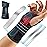 Rakiie Carpal Tunnel Wrist Brace, Adjustable Night Wrist Support with 3 Metal Splints, Hand Brace for Men Women No Pressure on Thumb, Splint Stabilizer for Work, Arthritis (Right Hand, Blue, Small)