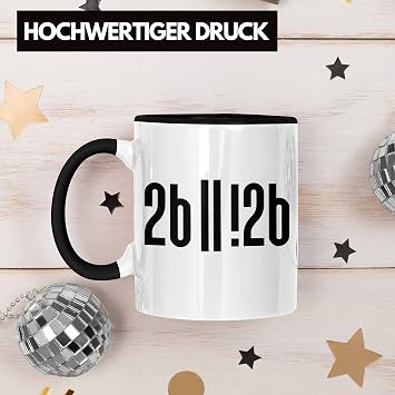 Trendation - Sein Oder Nicht Sein Mug Gift Saying for Computer Scientists Programmers Gift Idea (Black)